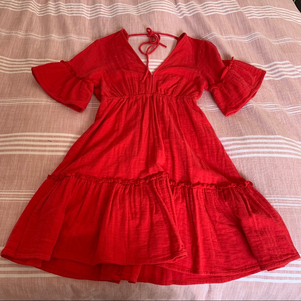Billabong sincerely Jules linen flouncy dress